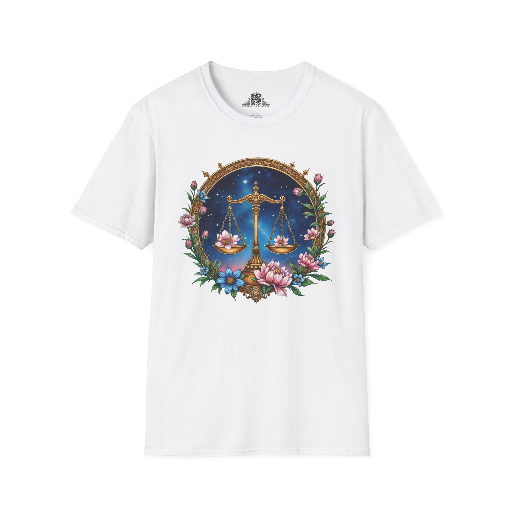Printify T-Shirt XS / White Libra Zodiac & Astrology - T-Shirt