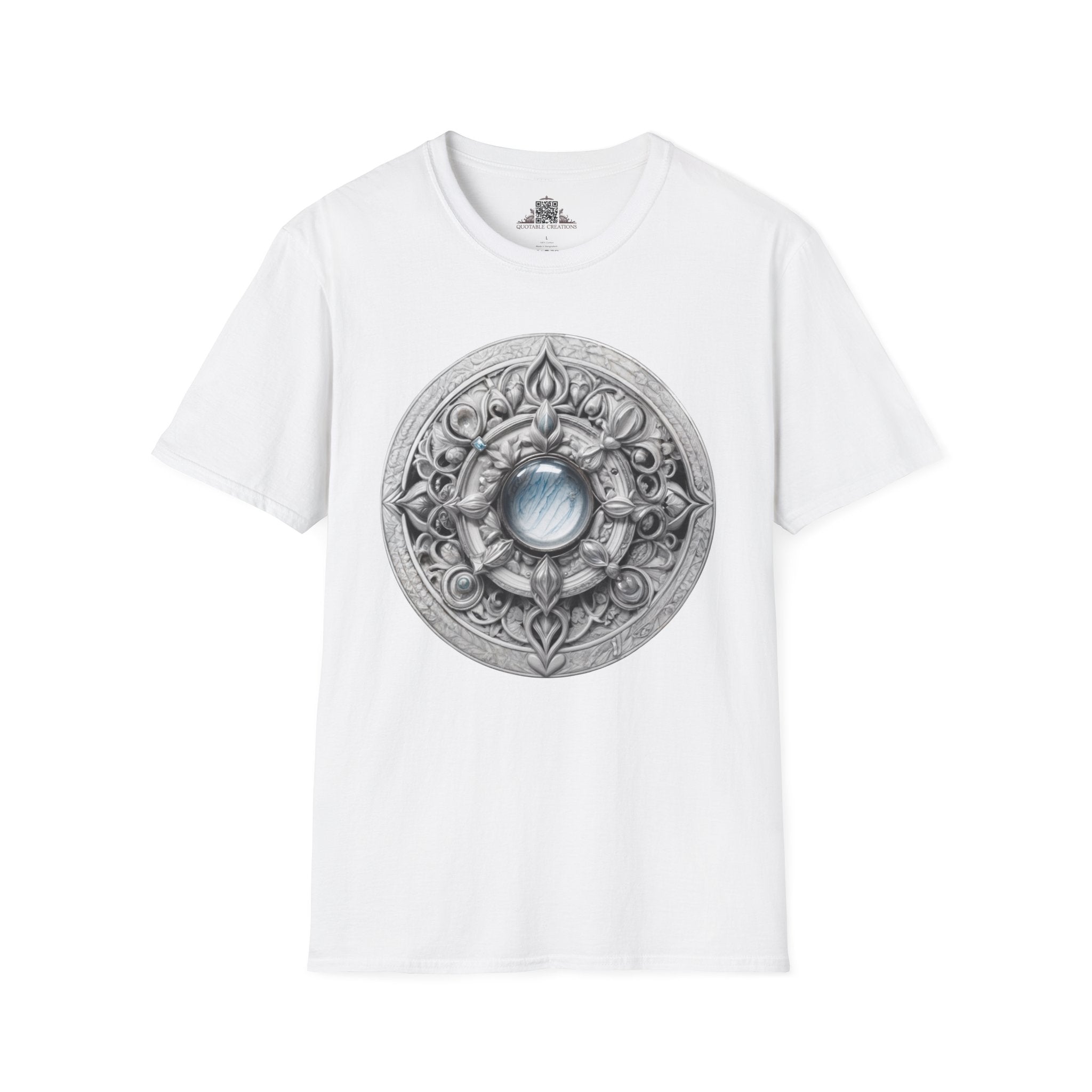 Printify T-Shirt XS / White Moonstone - Crystals & Gemstones T-Shirt