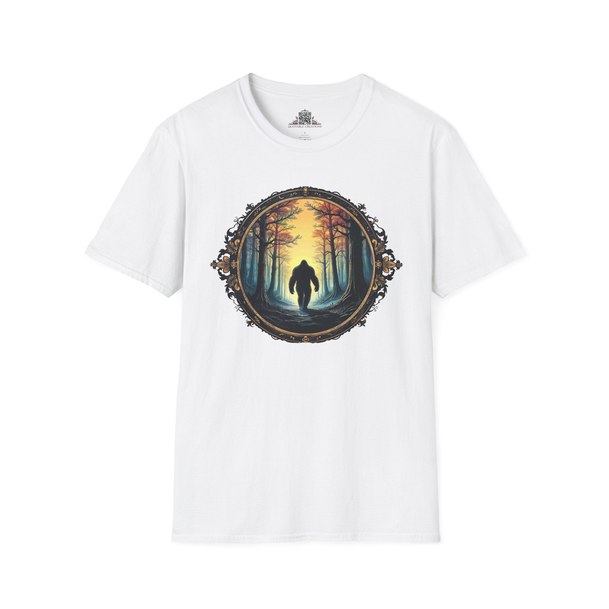 Printify T-Shirt XS / White Mystery of the Forest - Bigfoot & Legends T-Shirt