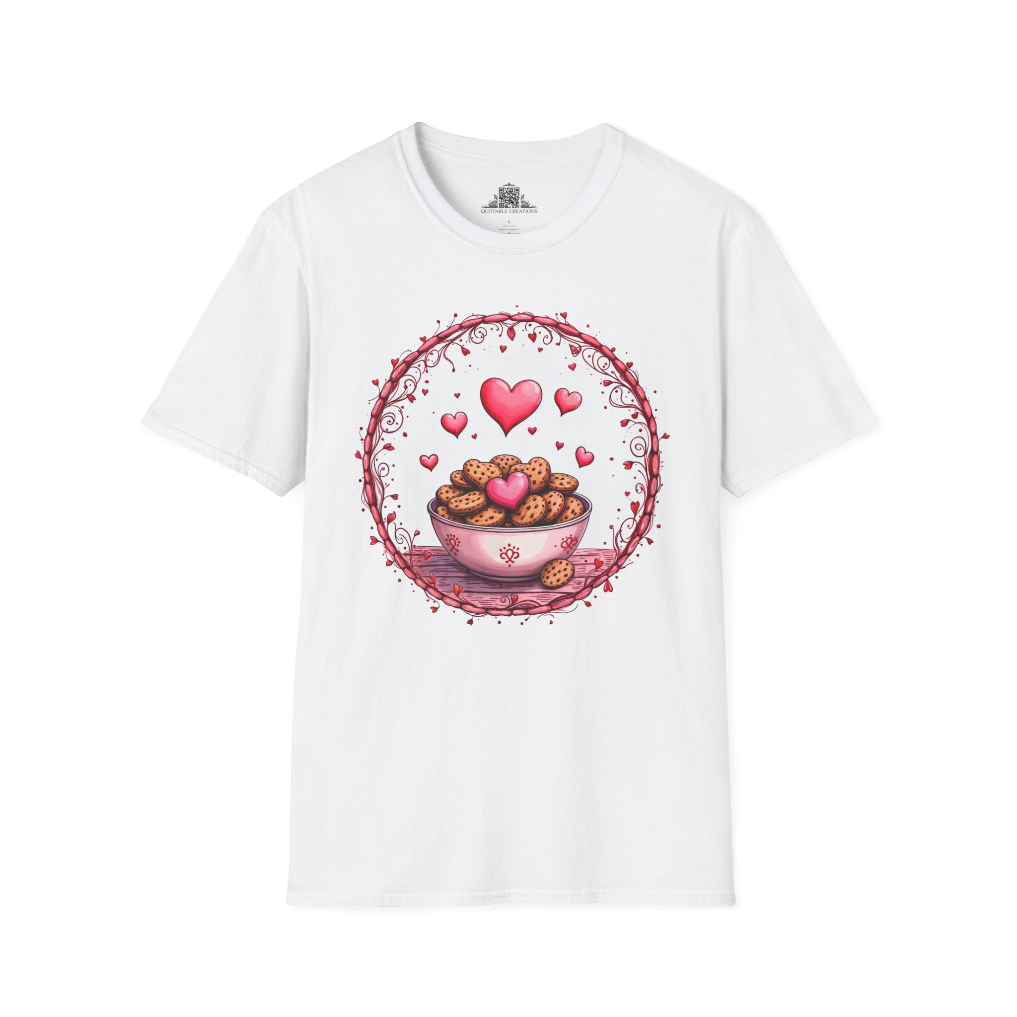 Printify T-Shirt XS / White Recipe for Love Cookies - Love & Fun T-Shirt