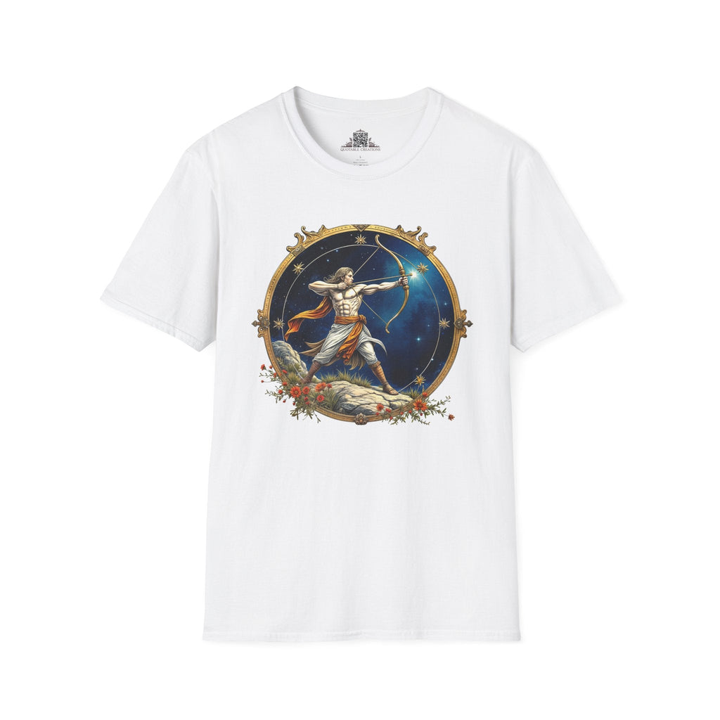 Printify T-Shirt XS / White Sagittarius Zodiac Astrology - T-Shirt