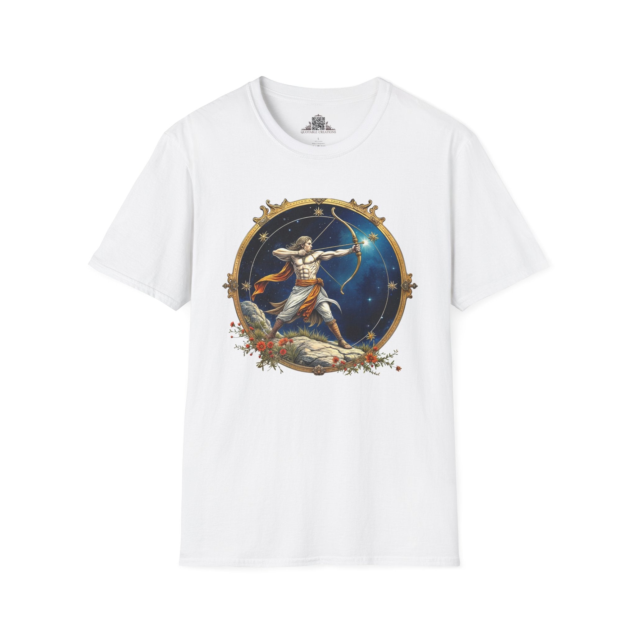 Printify T-Shirt XS / White Sagittarius Zodiac Astrology - T-Shirt