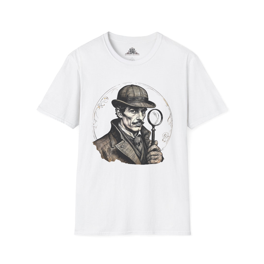 Printify T-Shirt XS / White Sherlock Holmes Mysteries & Monsters - T-Shirt