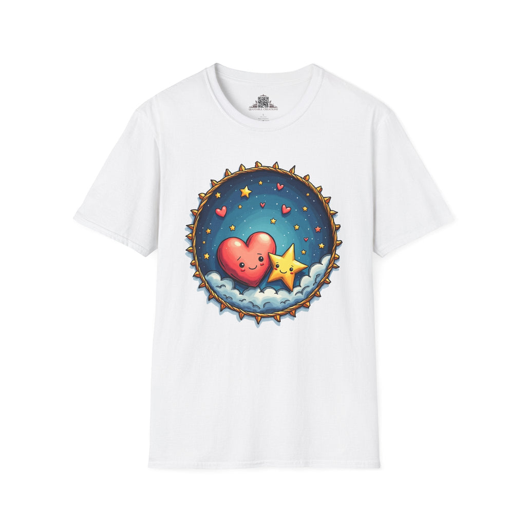 Printify T-Shirt XS / White Sparks of Love - Love & Fun T-Shirt