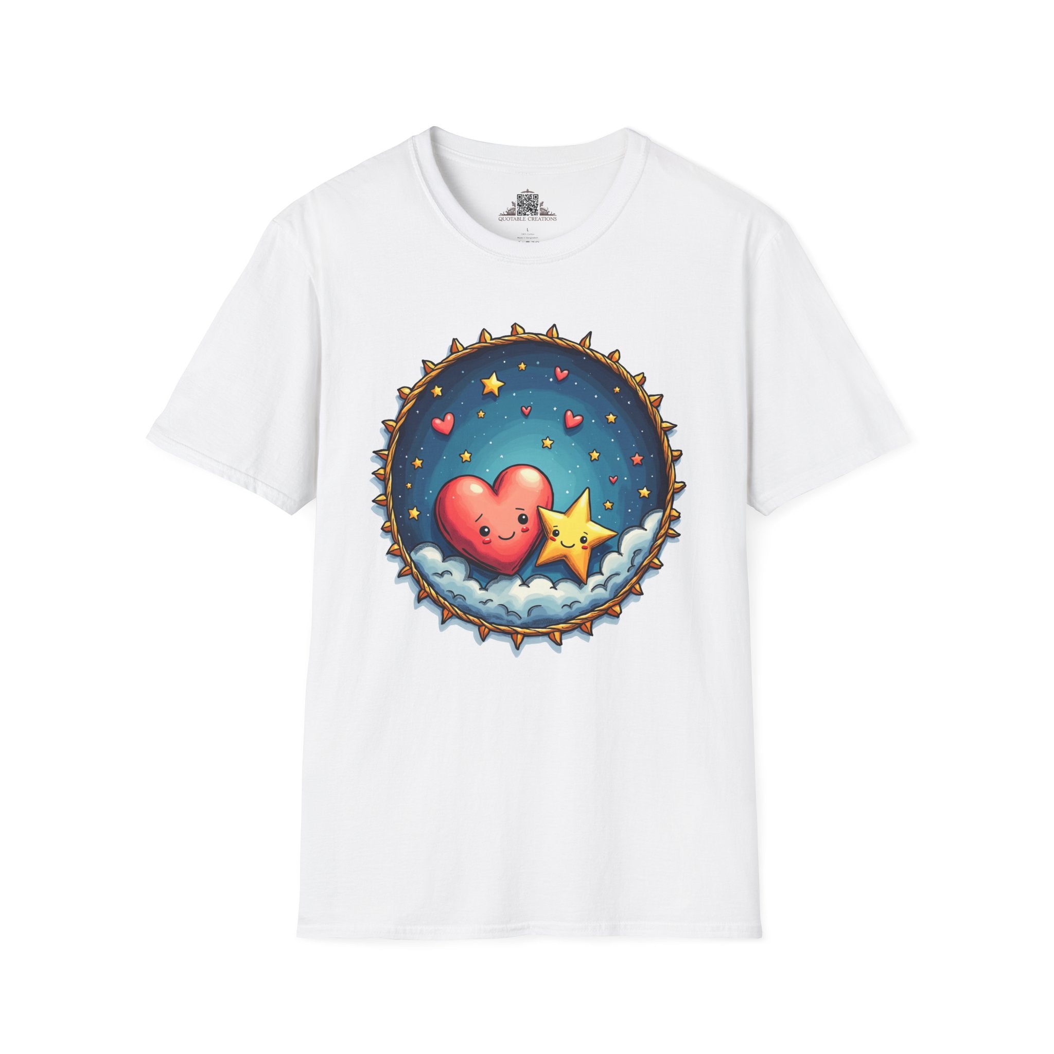 Printify T-Shirt XS / White Sparks of Love - Love & Fun T-Shirt