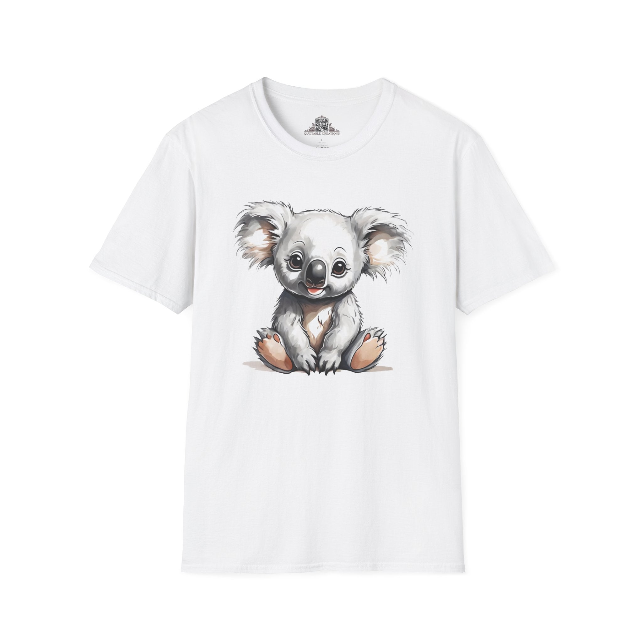 Printify T-Shirt XS / White T-Shirt - Baby Koala - Hyper Cute