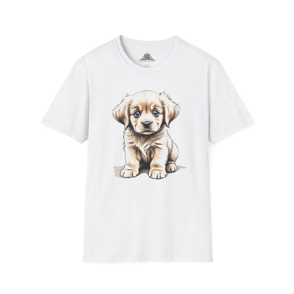 Printify T-Shirt XS / White T-Shirt - Baby Puppy - Hyper Cute