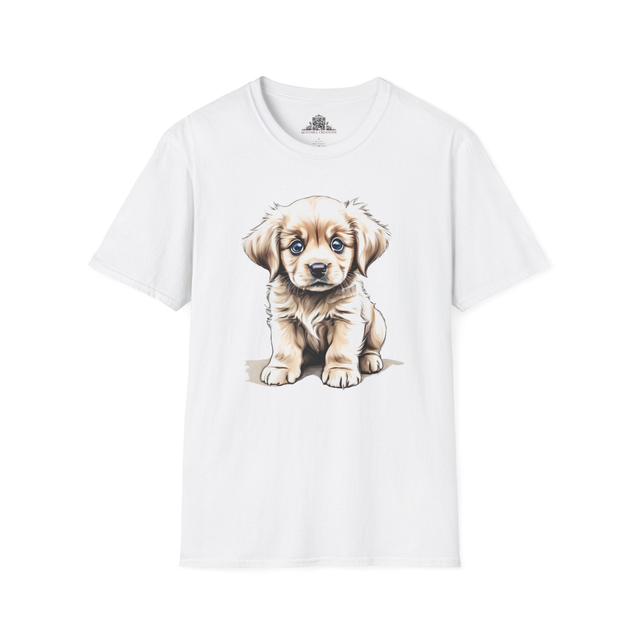 Printify T-Shirt XS / White T-Shirt - Baby Puppy - Hyper Cute