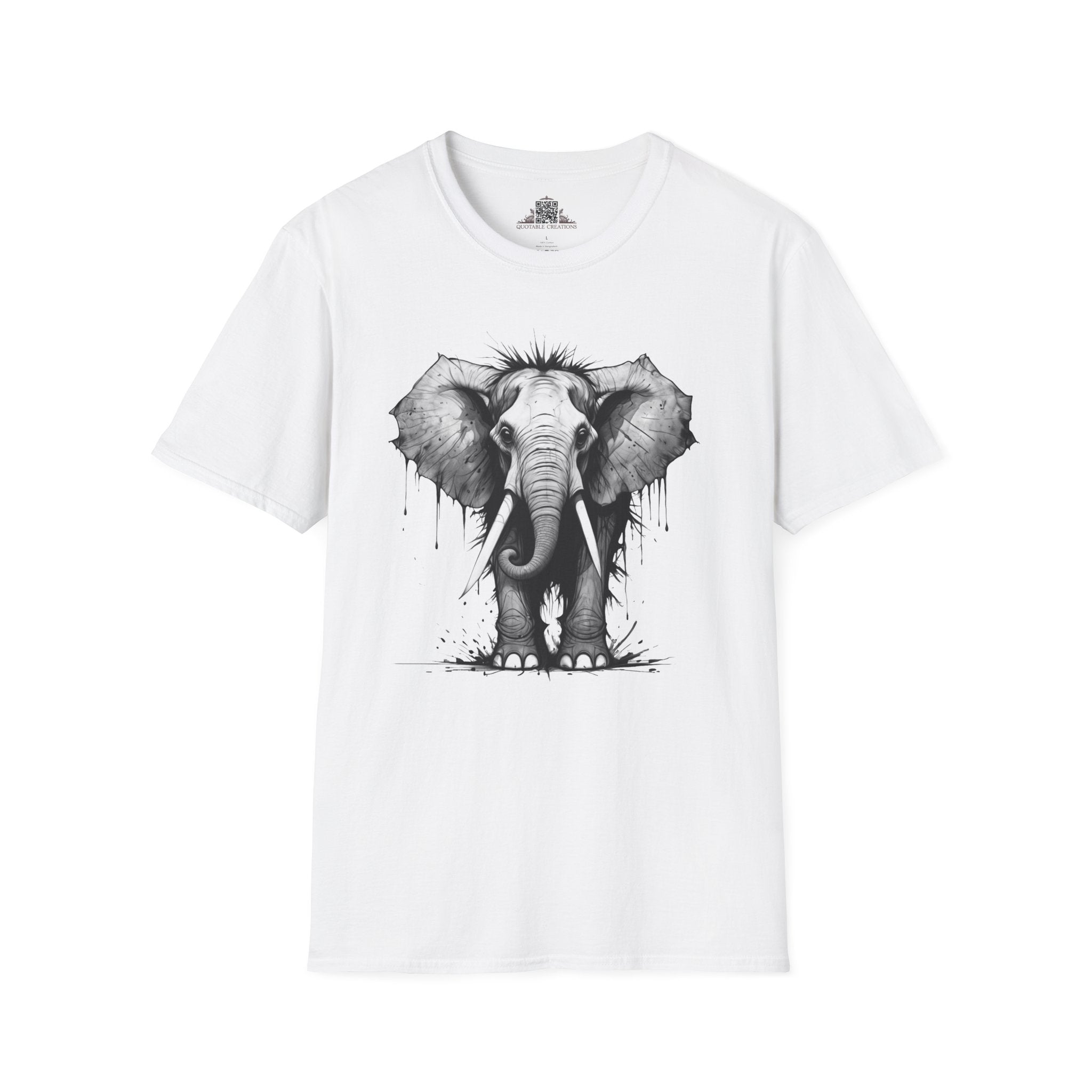 Printify T-Shirt XS / White T-Shirt - I'm Fine Elephant - Everything's Fine