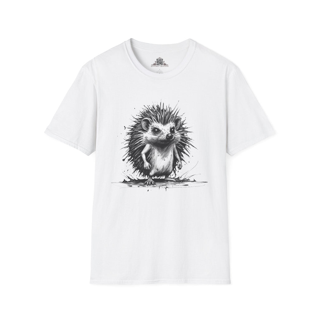Printify T-Shirt XS / White T-Shirt - I'm Fine Hedgehog - Everything's Fine