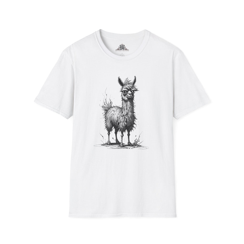 Printify T-Shirt XS / White T-Shirt - I'm Fine Llama- Everything's Fine