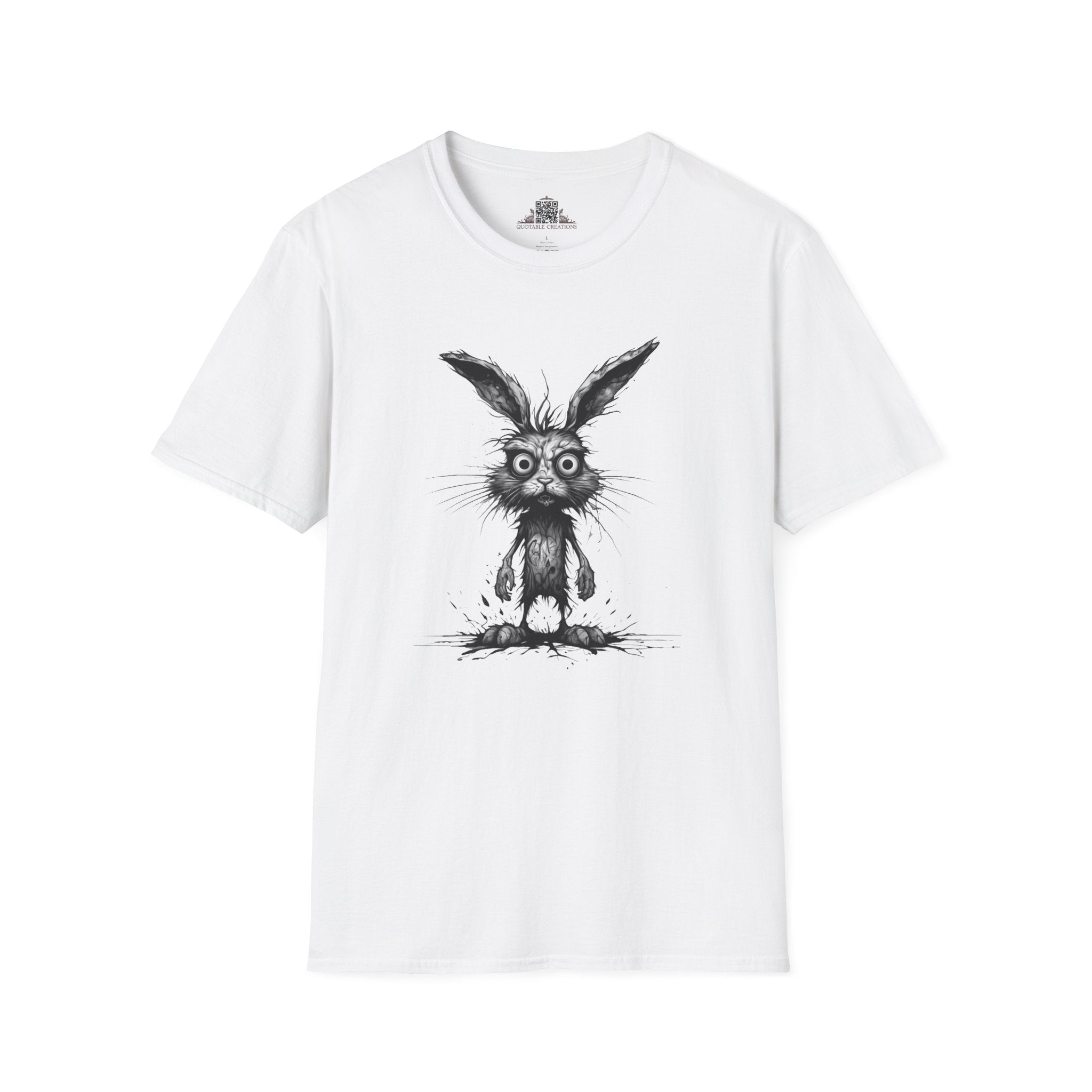 Printify T-Shirt XS / White T-Shirt - I'm Fine Rabbit - Everything's Fine