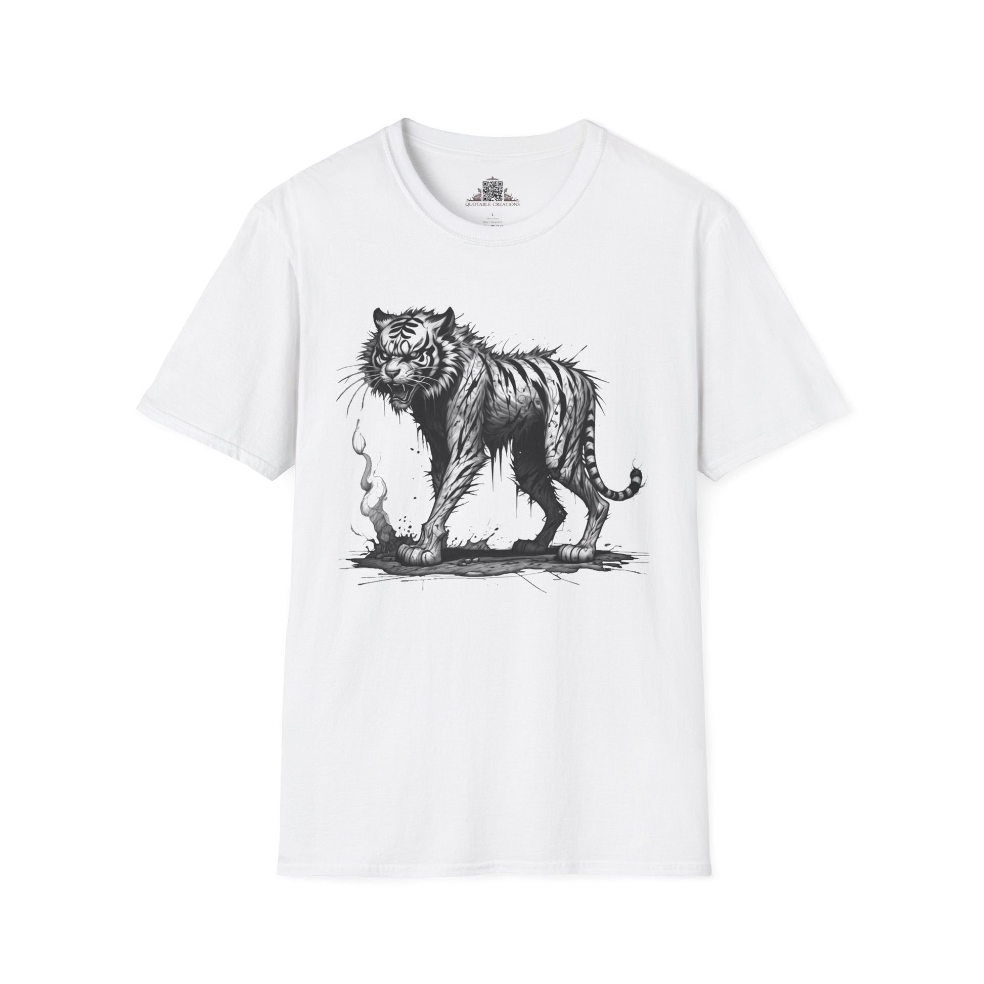 Printify T-Shirt XS / White T-Shirt - I'm Fine Tiger - Everything's Fine
