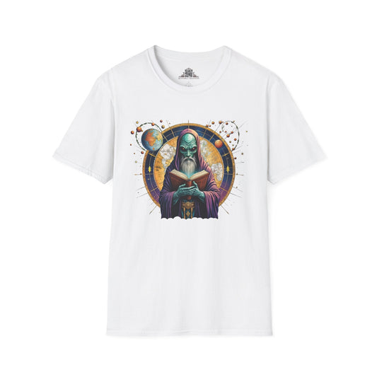 Printify T-Shirt XS / White T-Shirt - Intergalactic Mystery What's Behind Door Number 3 - Alien & Space