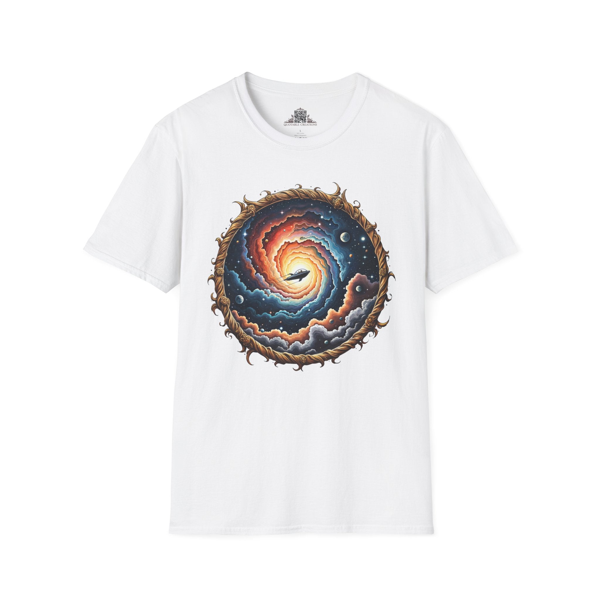 Printify T-Shirt XS / White The Answers Are Up There UFO & Cosmic - T-Shirt