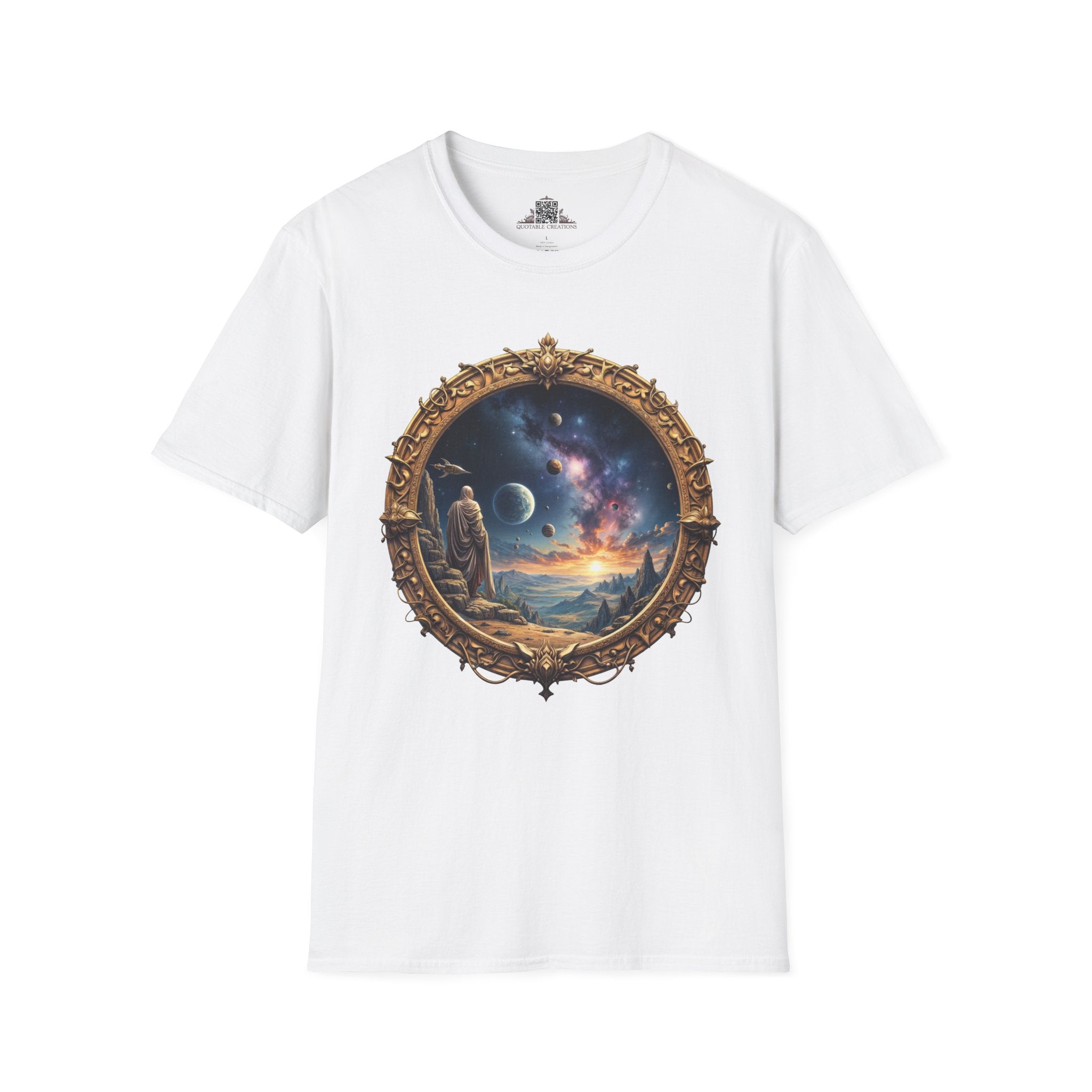 Printify T-Shirt XS / White They Exist UFO & Cosmic - T-Shirt