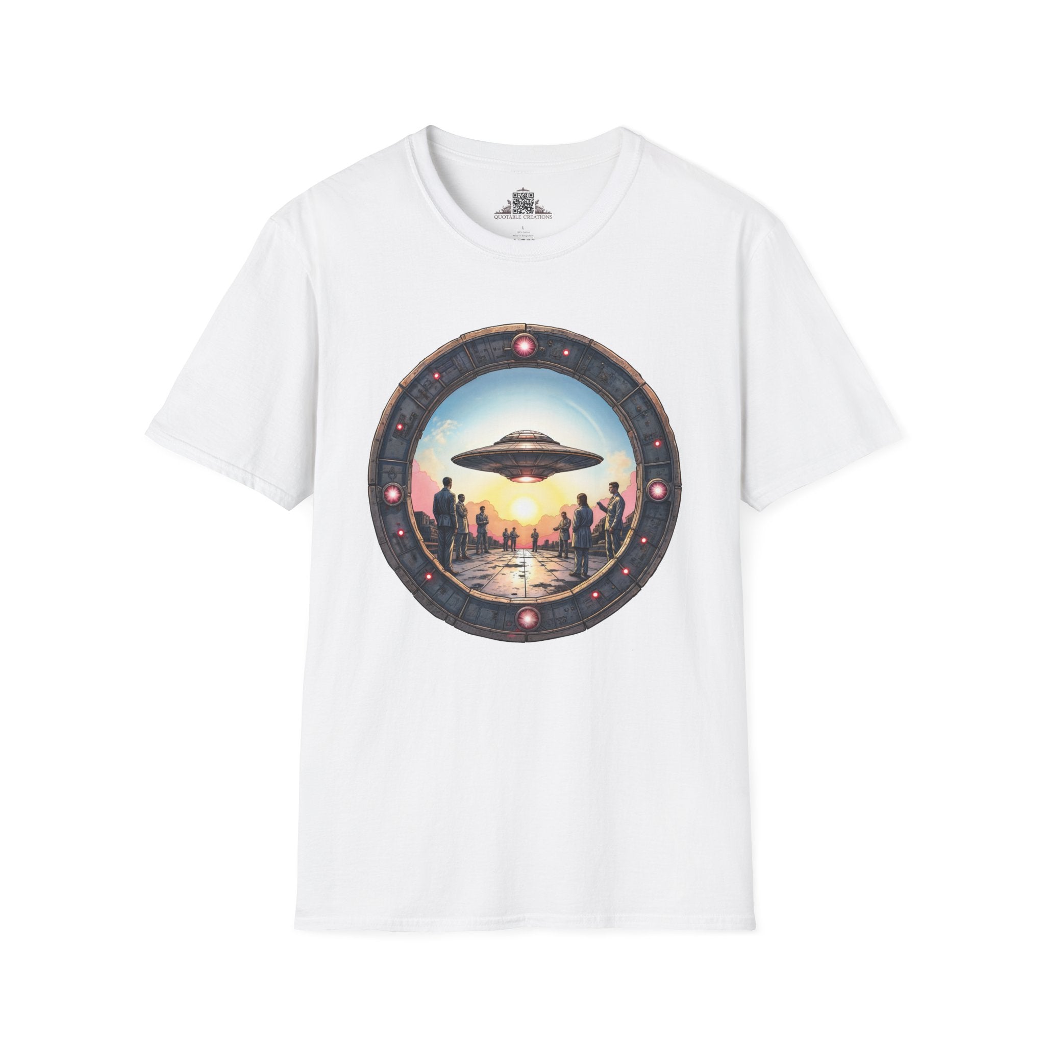 Printify T-Shirt XS / White UFO Area 51 Mystery UFO & Cosmic - T-Shirt